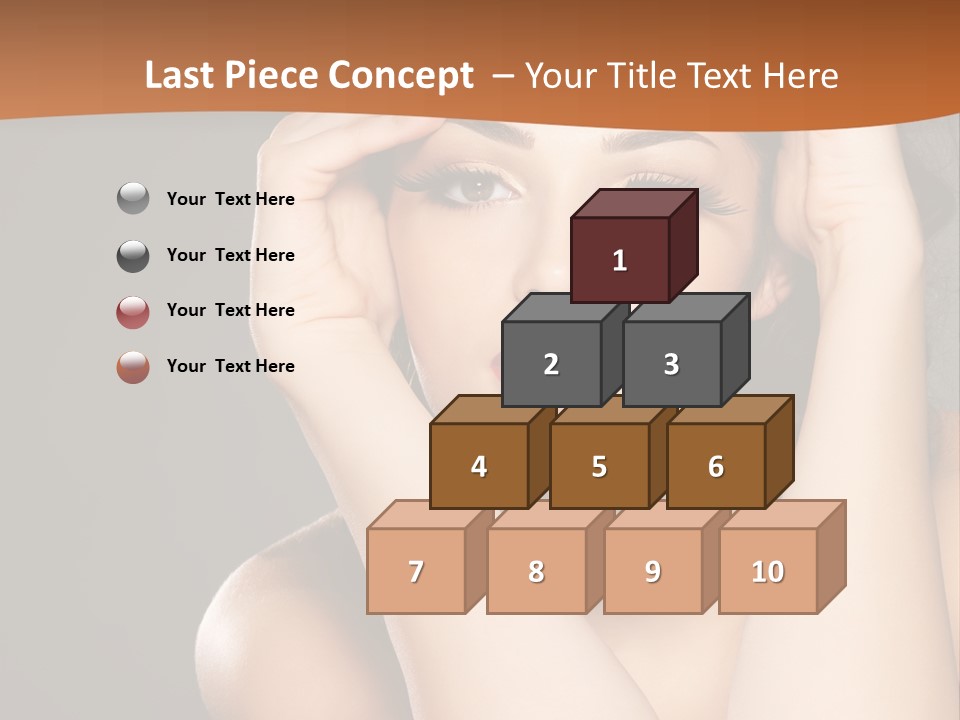 Beautiful Nails Woman Beauty Nails PowerPoint Template