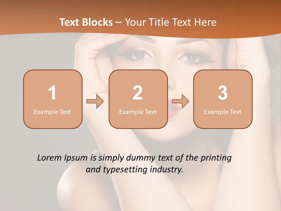 Beautiful Nails Woman Beauty Nails PowerPoint Template