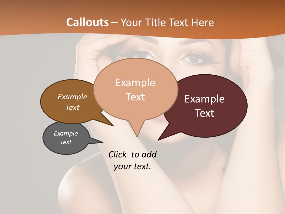 Beautiful Nails Woman Beauty Nails PowerPoint Template