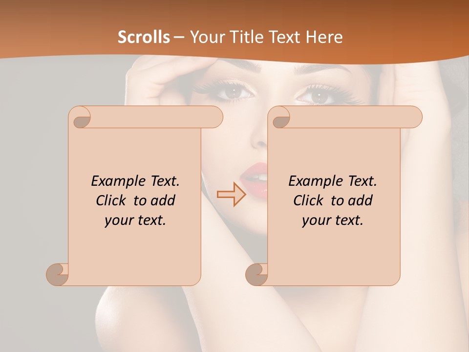 Beautiful Nails Woman Beauty Nails PowerPoint Template