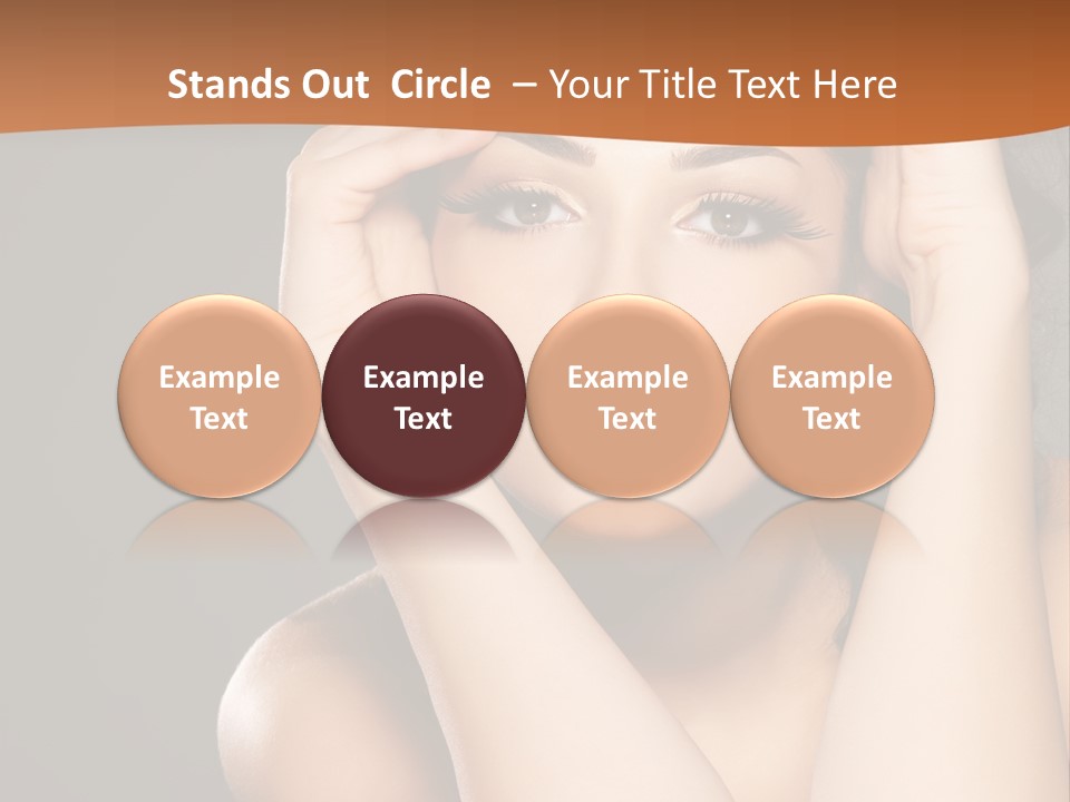 Beautiful Nails Woman Beauty Nails PowerPoint Template