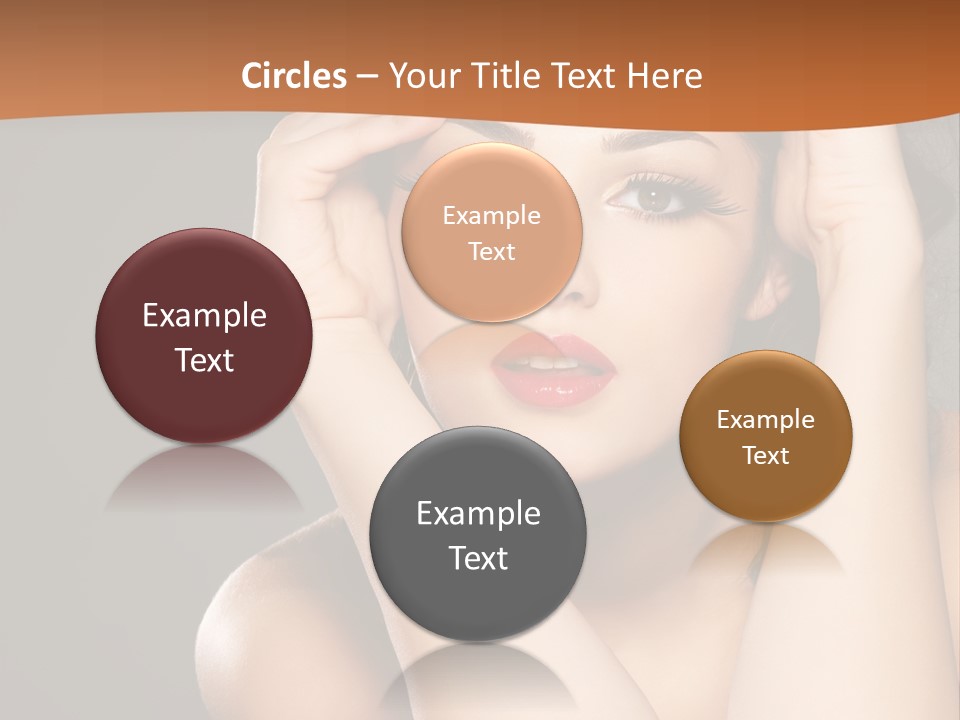 Beautiful Nails Woman Beauty Nails PowerPoint Template