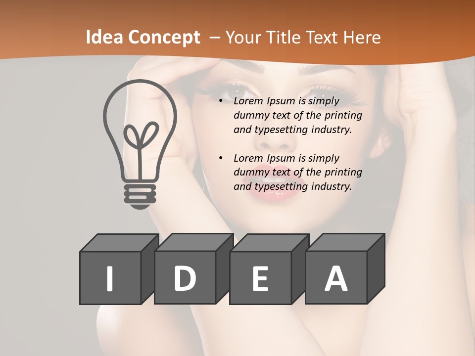 Beautiful Nails Woman Beauty Nails PowerPoint Template