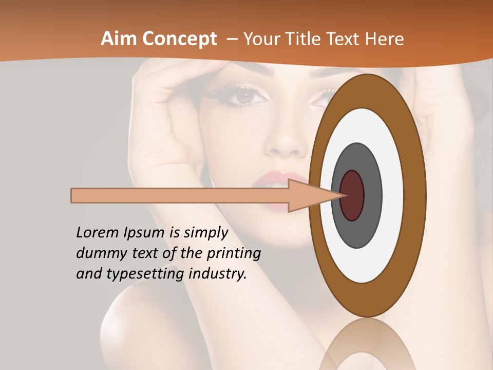 Beautiful Nails Woman Beauty Nails PowerPoint Template