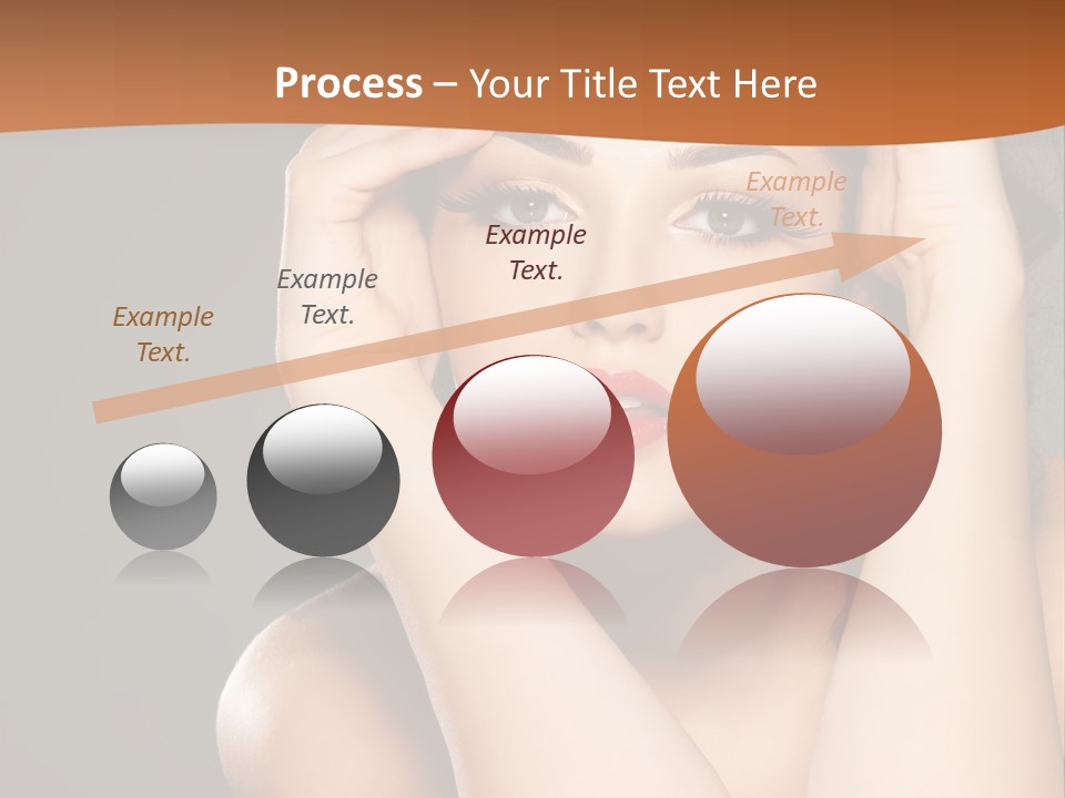 Beautiful Nails Woman Beauty Nails PowerPoint Template