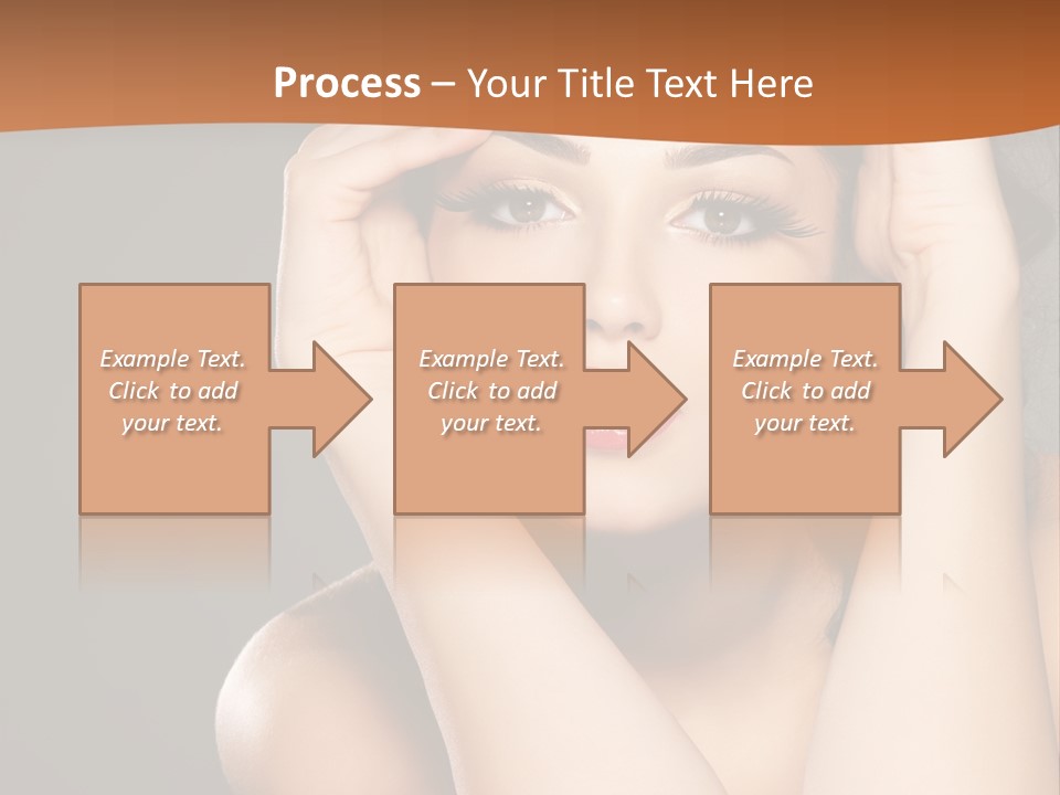 Beautiful Nails Woman Beauty Nails PowerPoint Template