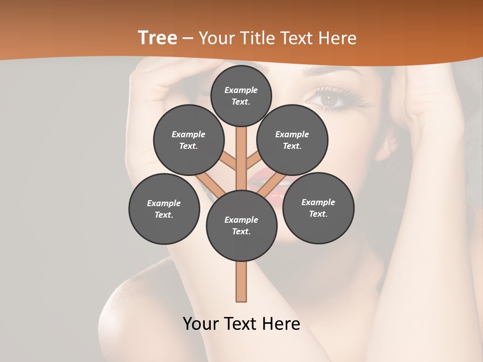 Beautiful Nails Woman Beauty Nails PowerPoint Template