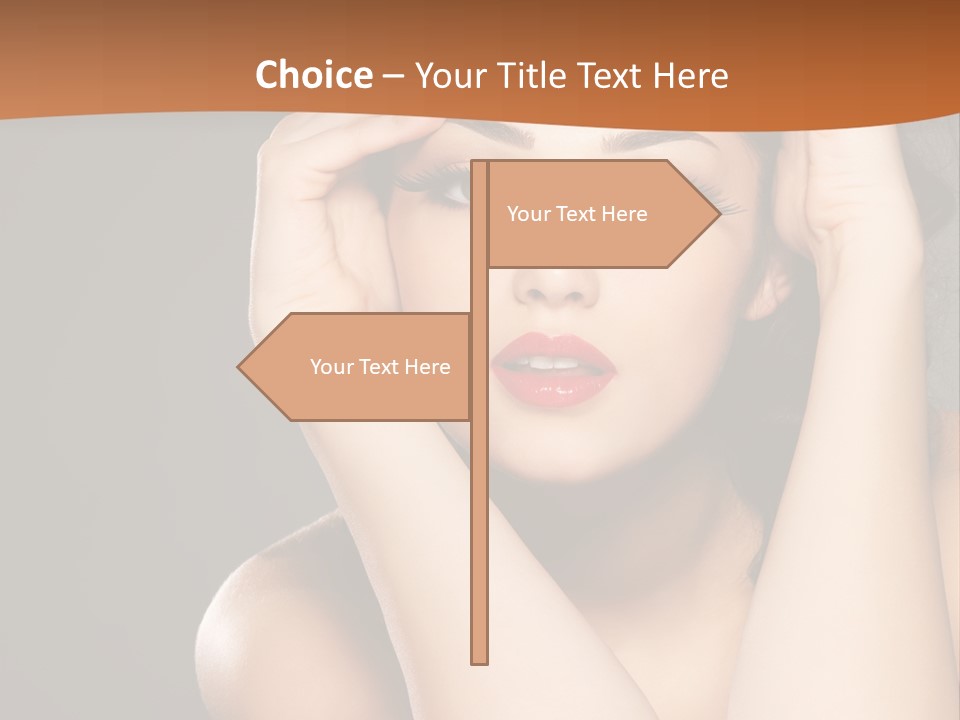 Beautiful Nails Woman Beauty Nails PowerPoint Template