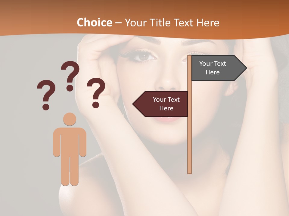 Beautiful Nails Woman Beauty Nails PowerPoint Template