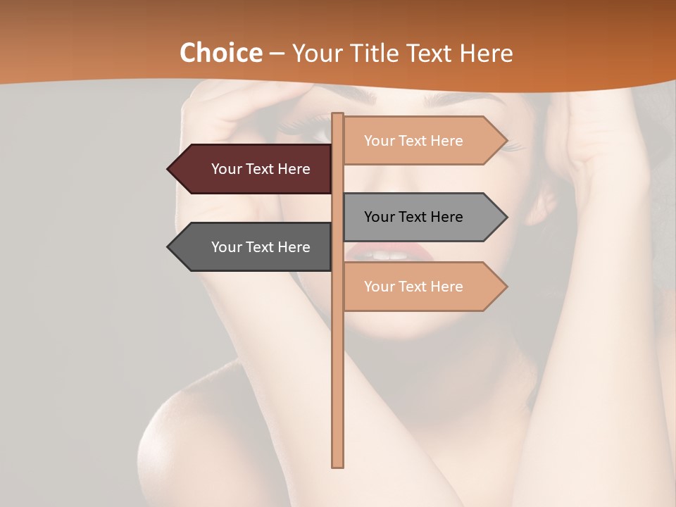 Beautiful Nails Woman Beauty Nails PowerPoint Template