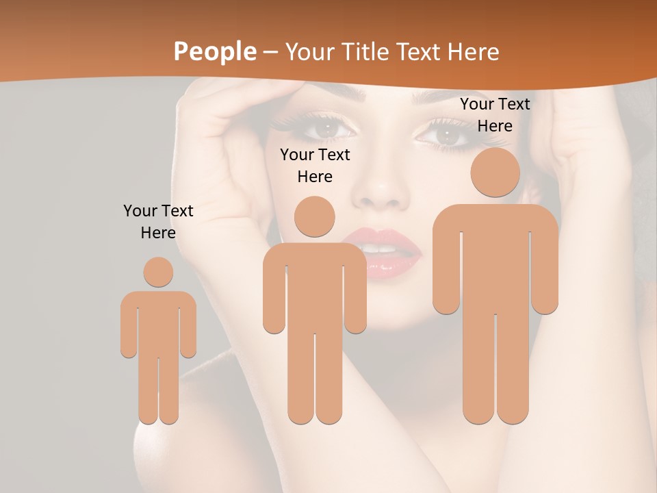 Beautiful Nails Woman Beauty Nails PowerPoint Template