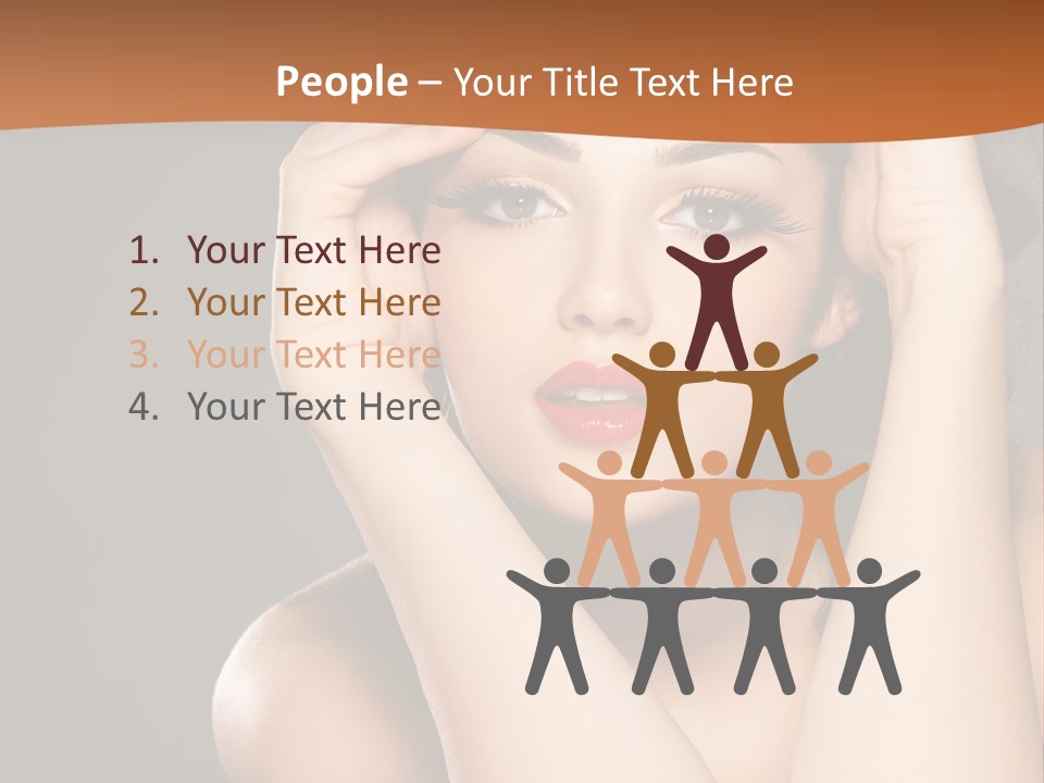 Beautiful Nails Woman Beauty Nails PowerPoint Template