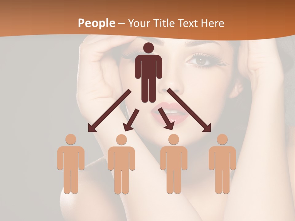 Beautiful Nails Woman Beauty Nails PowerPoint Template