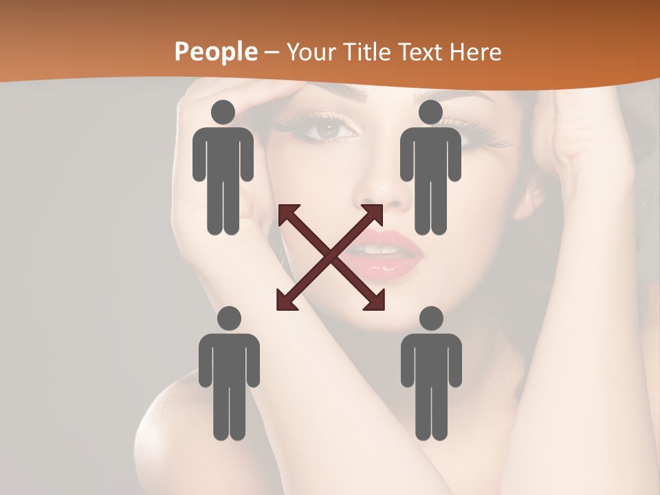 Beautiful Nails Woman Beauty Nails PowerPoint Template