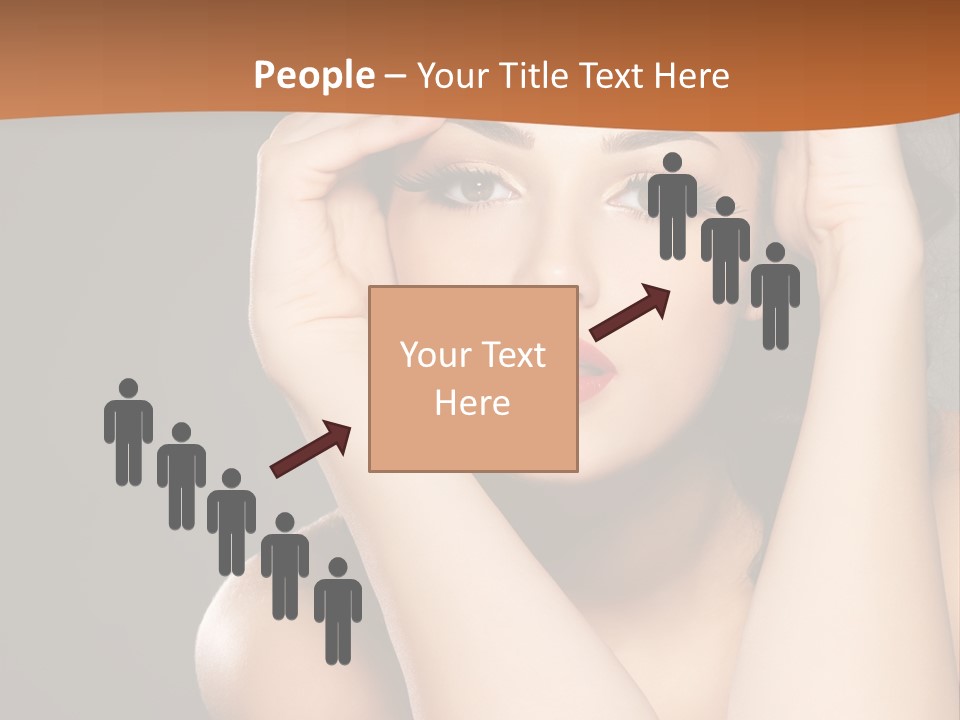 Beautiful Nails Woman Beauty Nails PowerPoint Template