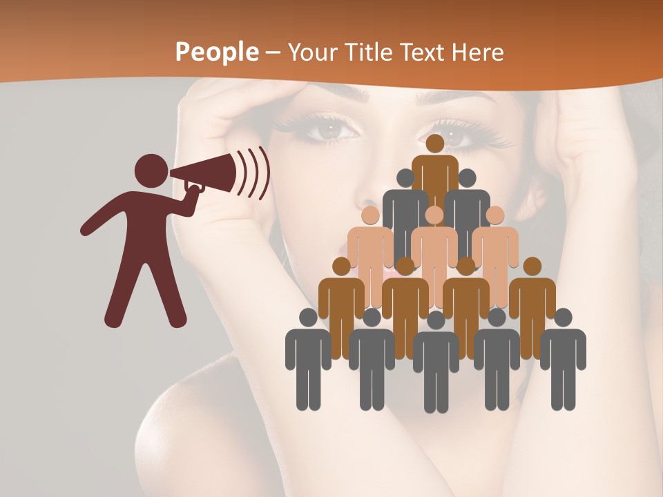 Beautiful Nails Woman Beauty Nails PowerPoint Template