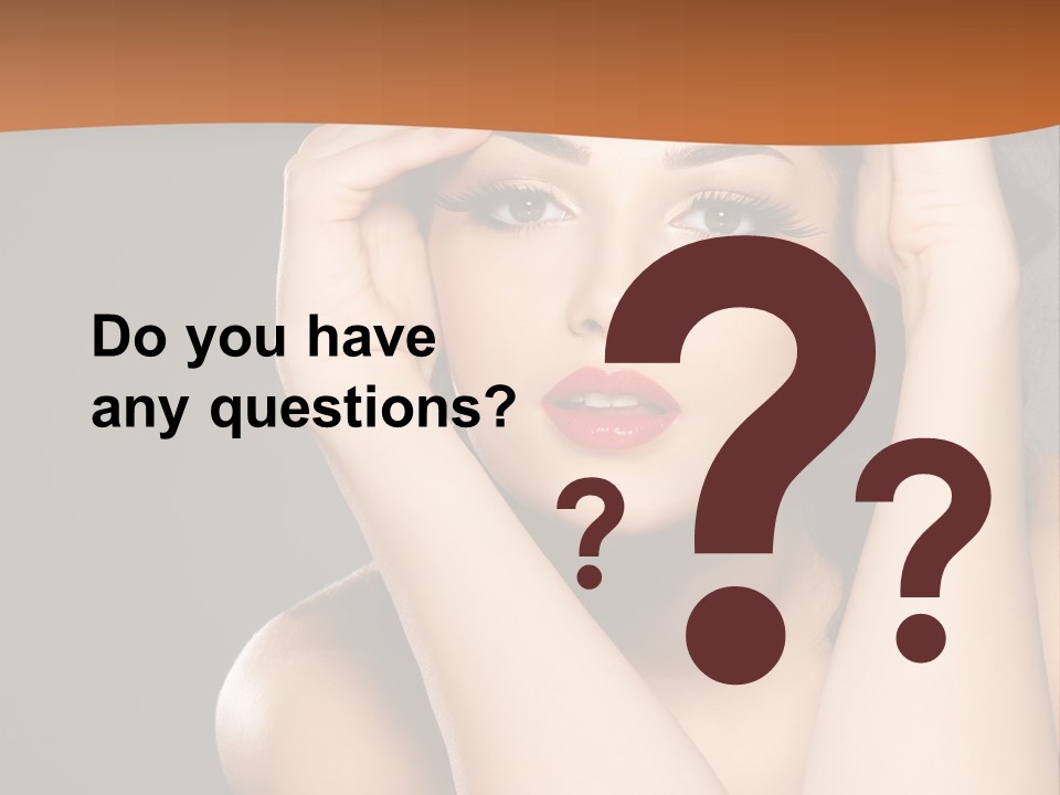 Beautiful Nails Woman Beauty Nails PowerPoint Template