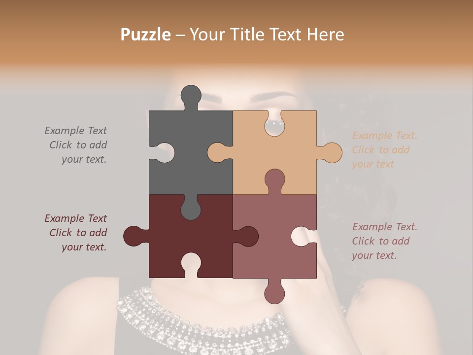 Eyeshadow Beauty Nails Red Lips PowerPoint Template