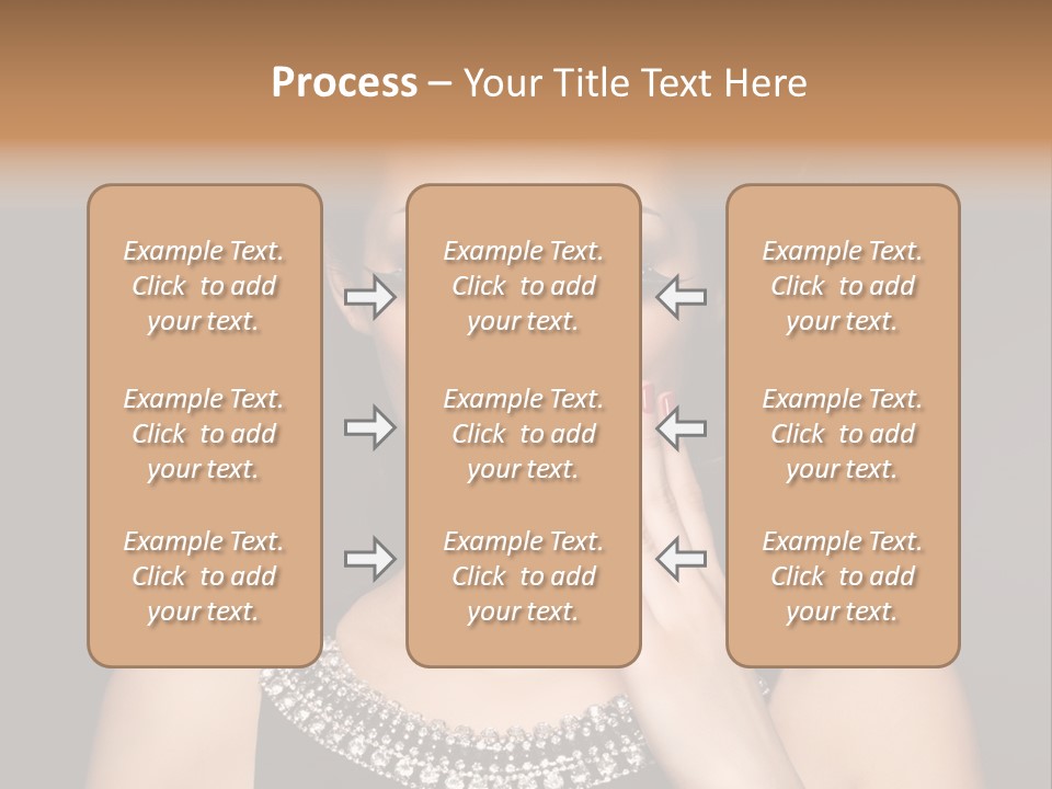 Eyeshadow Beauty Nails Red Lips PowerPoint Template