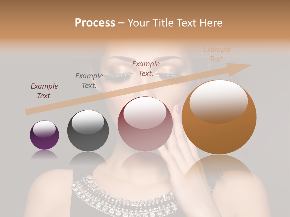 Eyeshadow Beauty Nails Red Lips PowerPoint Template