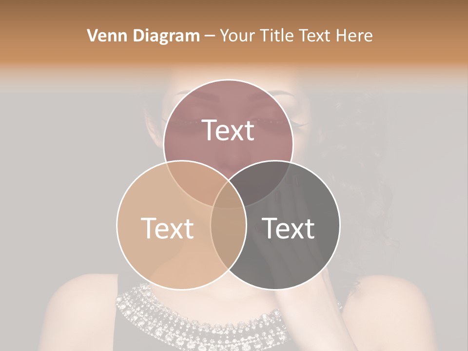 Eyeshadow Beauty Nails Red Lips PowerPoint Template