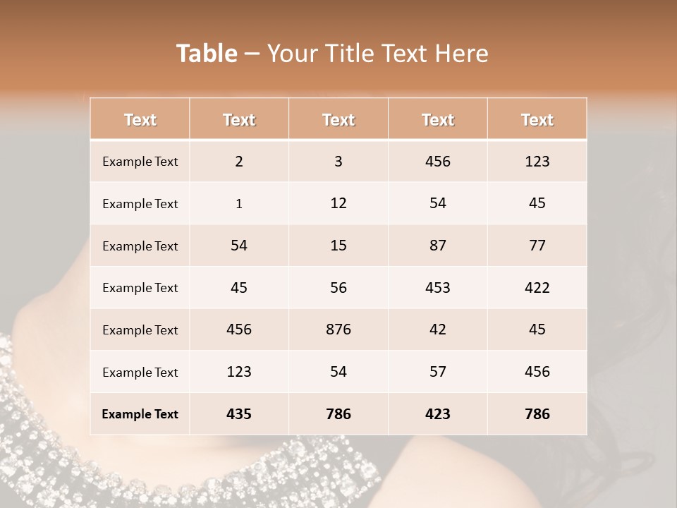 Female Red Manicure Fingers PowerPoint Template