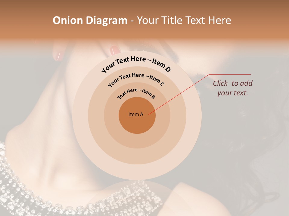 Female Red Manicure Fingers PowerPoint Template