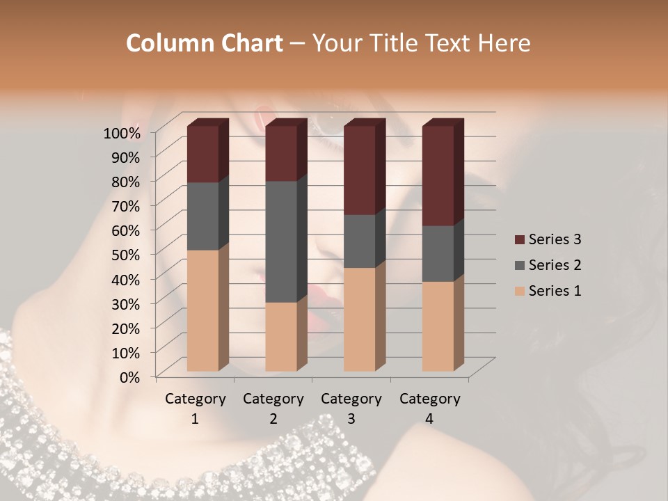 Female Red Manicure Fingers PowerPoint Template