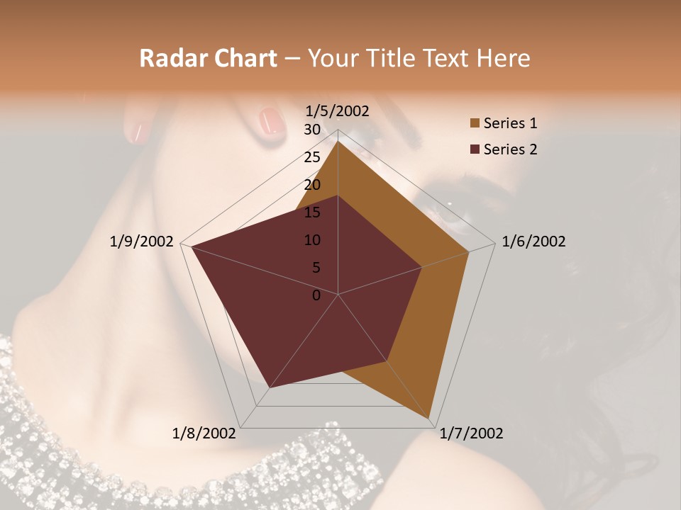 Female Red Manicure Fingers PowerPoint Template