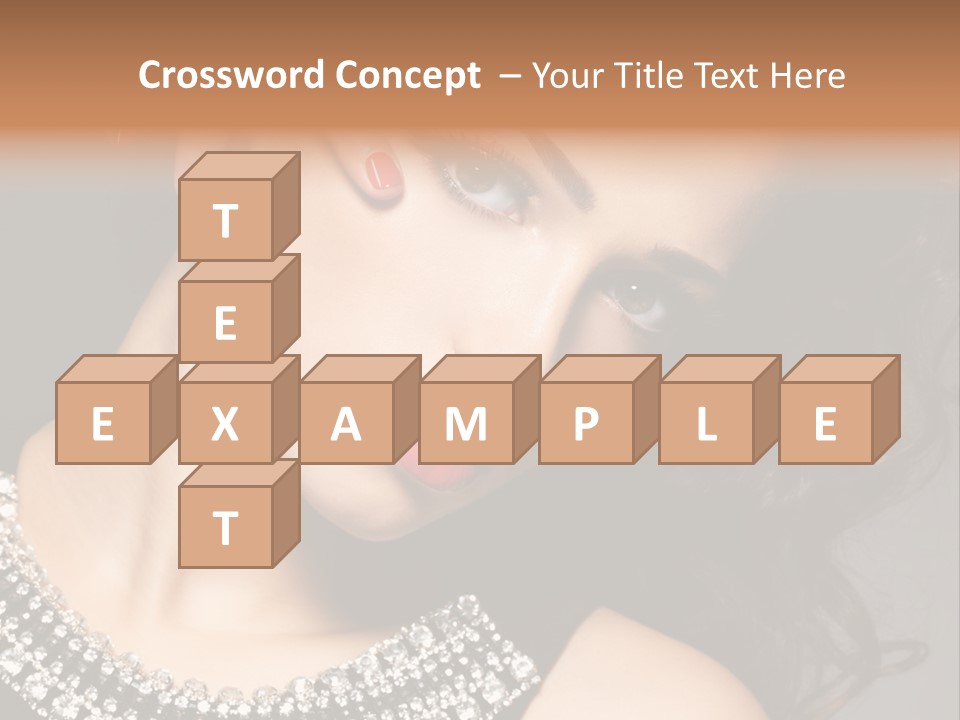 Female Red Manicure Fingers PowerPoint Template