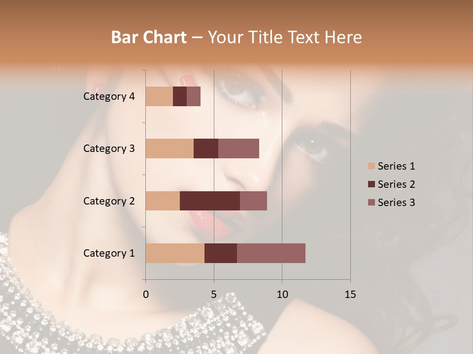 Female Red Manicure Fingers PowerPoint Template