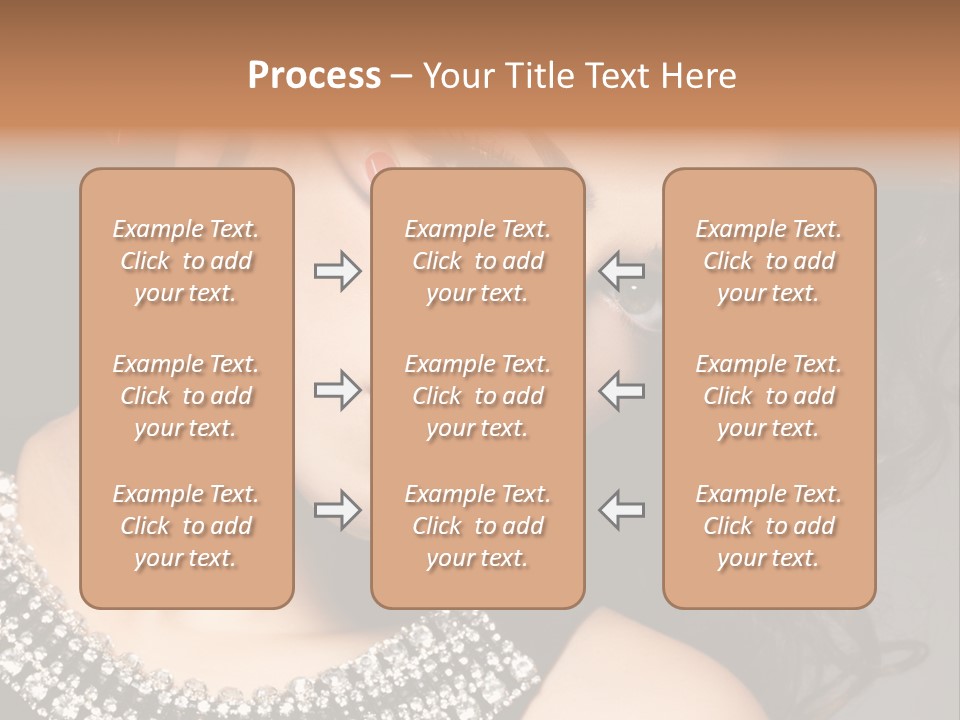 Female Red Manicure Fingers PowerPoint Template