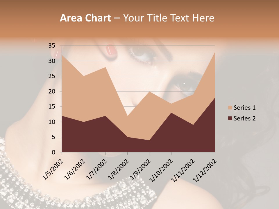 Female Red Manicure Fingers PowerPoint Template