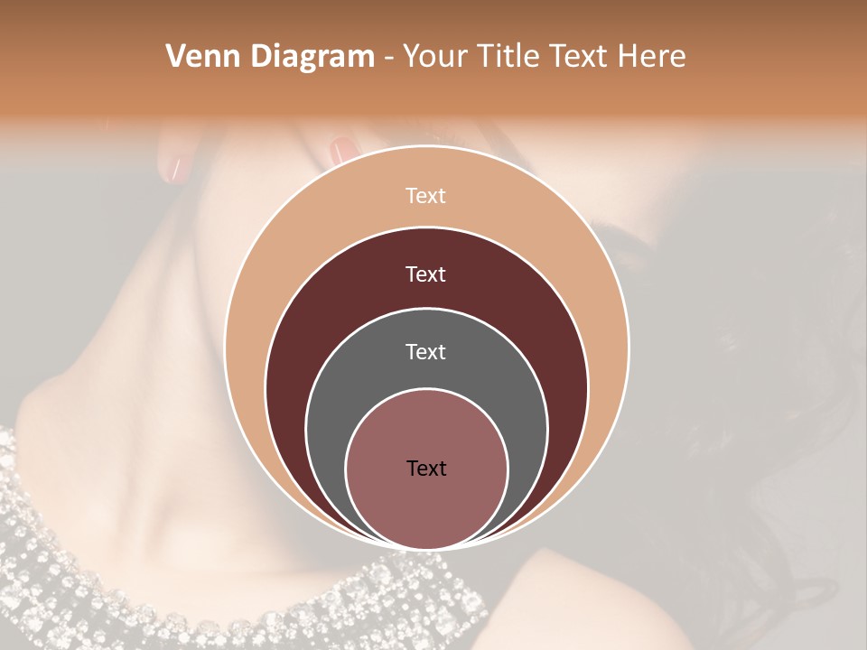 Female Red Manicure Fingers PowerPoint Template