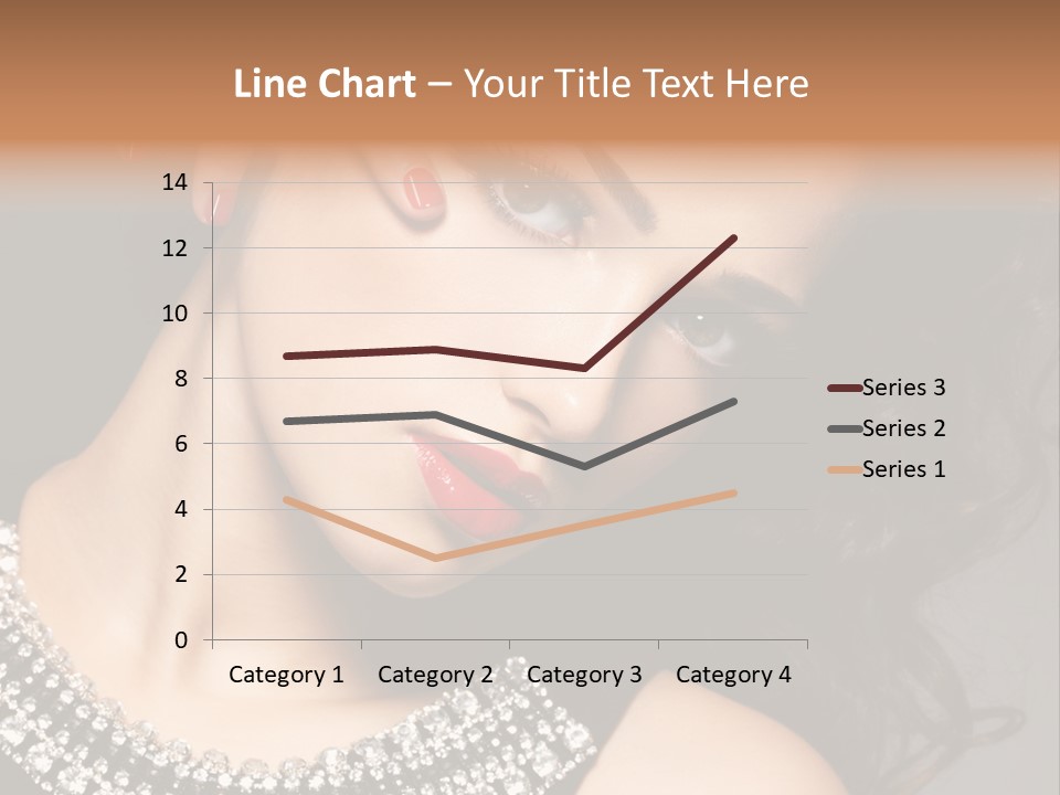 Female Red Manicure Fingers PowerPoint Template