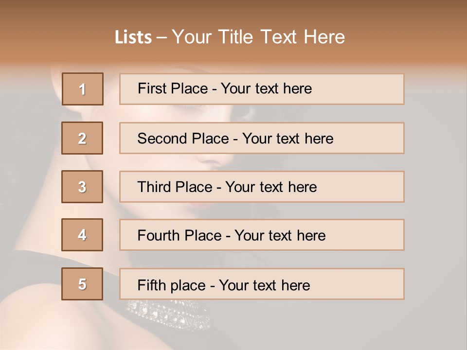 Beauty Portrait Attractive PowerPoint Template