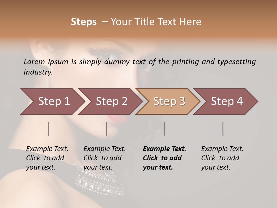 Beauty Portrait Attractive PowerPoint Template