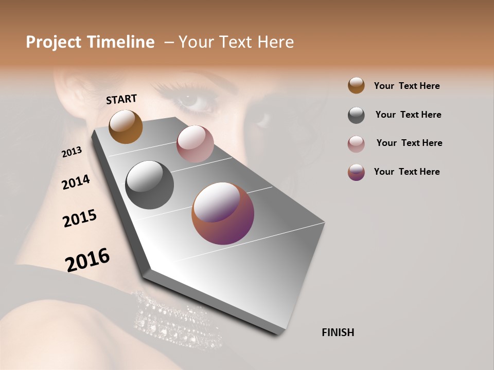 Beauty Portrait Attractive PowerPoint Template