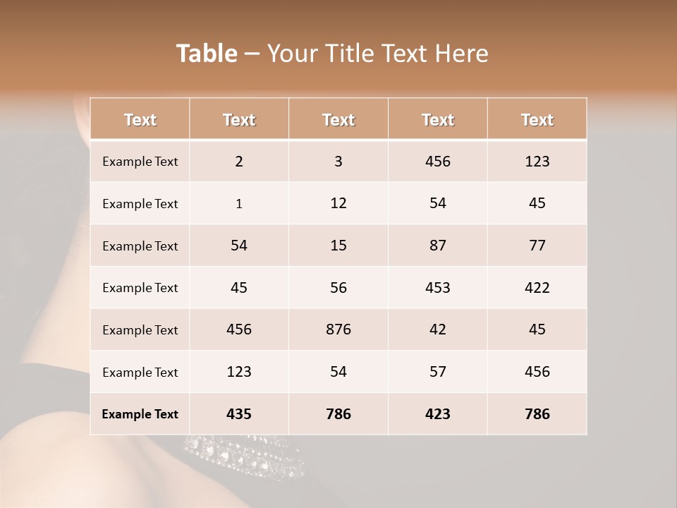 Beauty Portrait Attractive PowerPoint Template