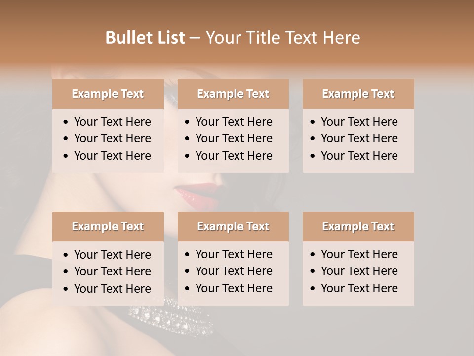 Beauty Portrait Attractive PowerPoint Template