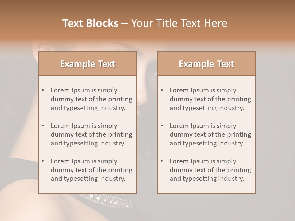Beauty Portrait Attractive PowerPoint Template