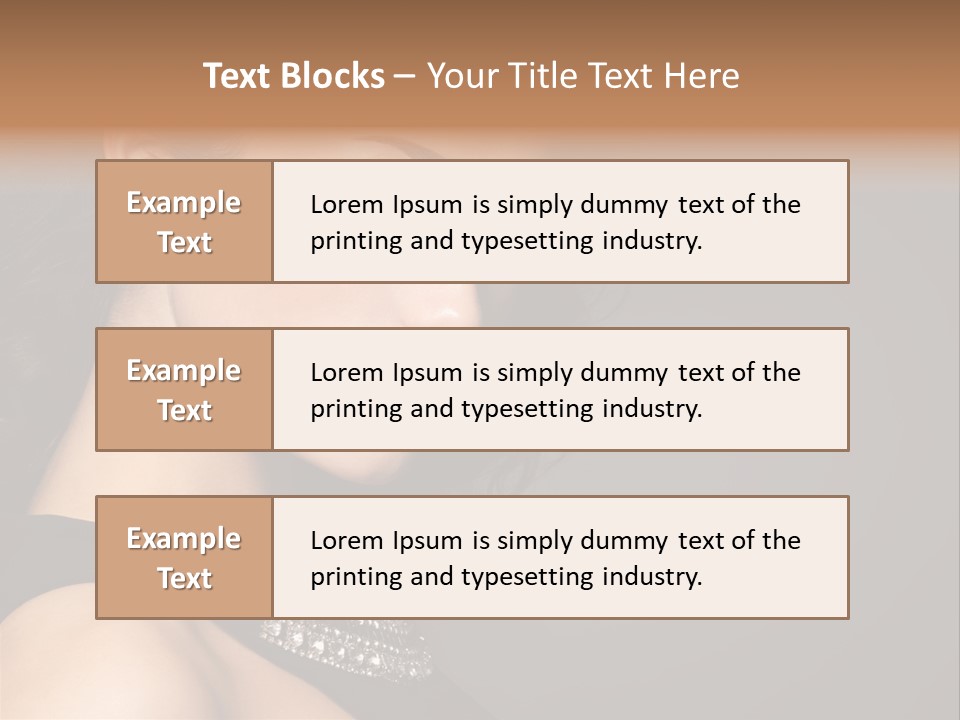 Beauty Portrait Attractive PowerPoint Template