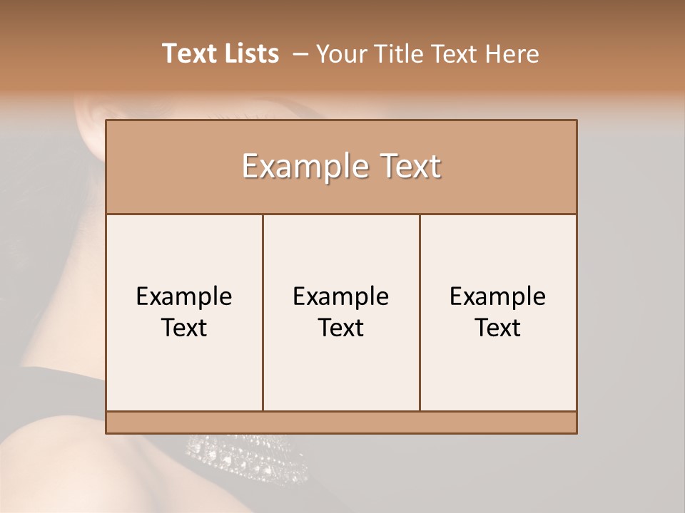 Beauty Portrait Attractive PowerPoint Template