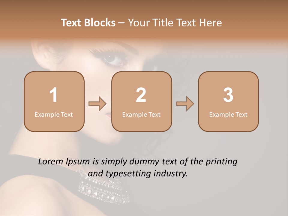 Beauty Portrait Attractive PowerPoint Template