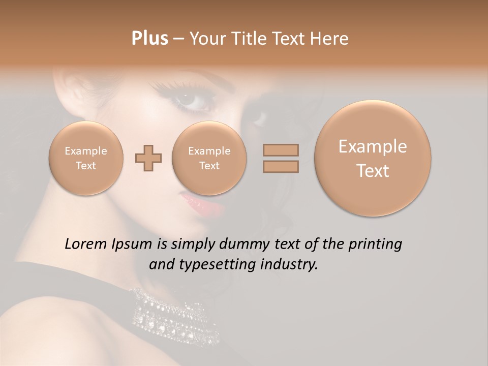 Beauty Portrait Attractive PowerPoint Template