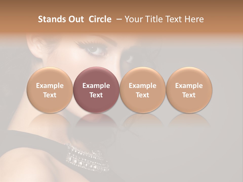 Beauty Portrait Attractive PowerPoint Template