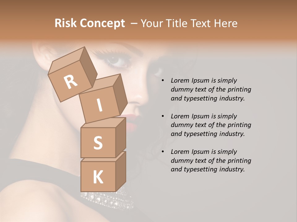 Beauty Portrait Attractive PowerPoint Template