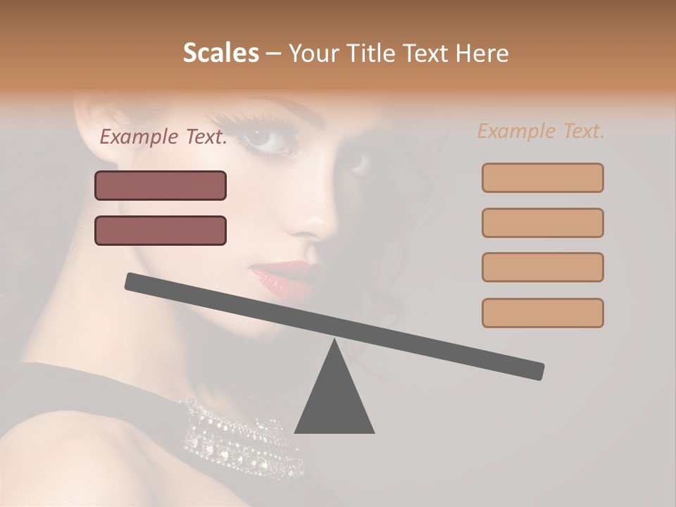 Beauty Portrait Attractive PowerPoint Template