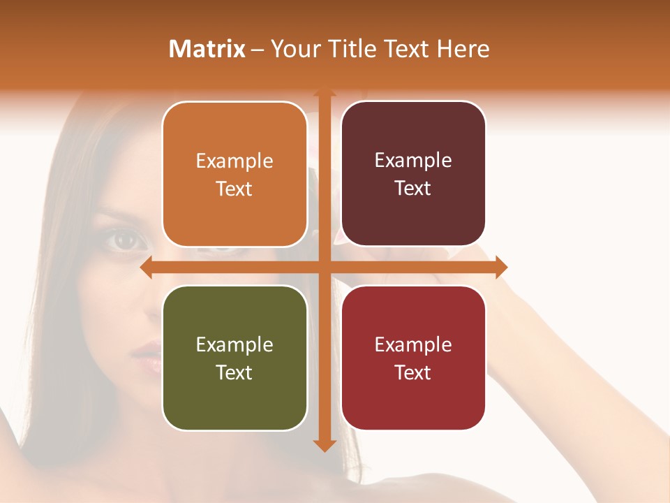 Female Relaxation Caucasian PowerPoint Template