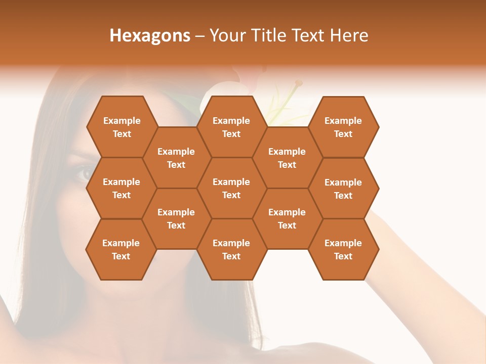 Female Relaxation Caucasian PowerPoint Template